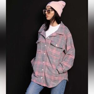 Dixxon Gray Pink Shacket SOLD OUT